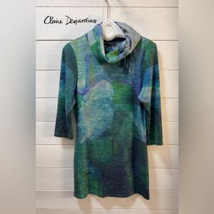 CLAIRE DESJARDINS – Artistic Cowl Neck Top (S)